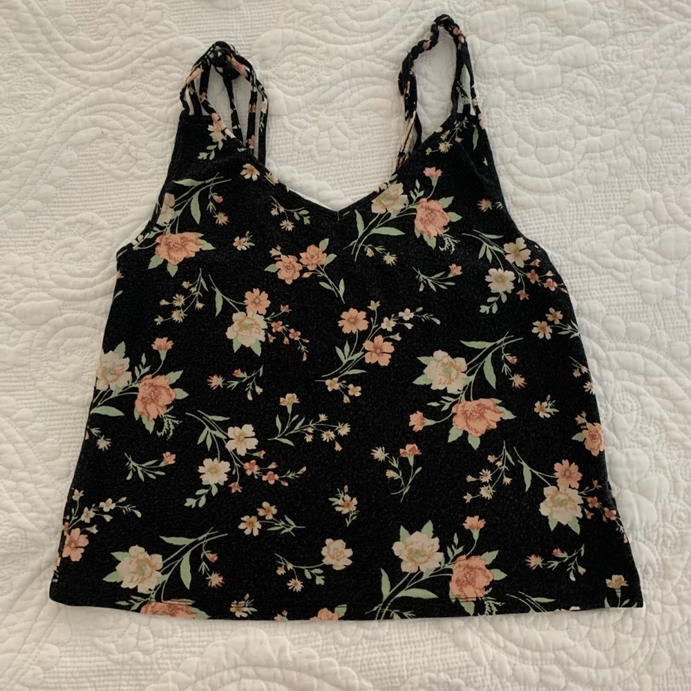 floral soft and sexy tank top